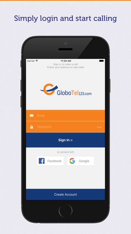 GloboTel123 - Call abroad over WiFi and 3/4G