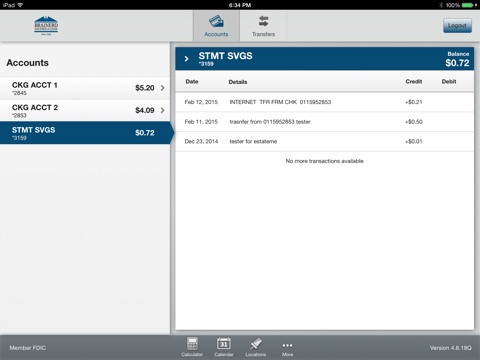 Brainerd Savings & Loan Mobile Banking for iPad screenshot 3