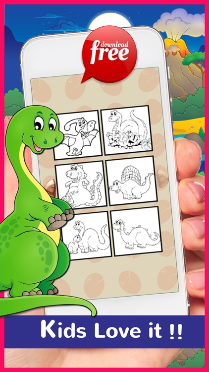 DinoArt Dinosaurs Coloring Book For Kids & Toddler screenshot-4