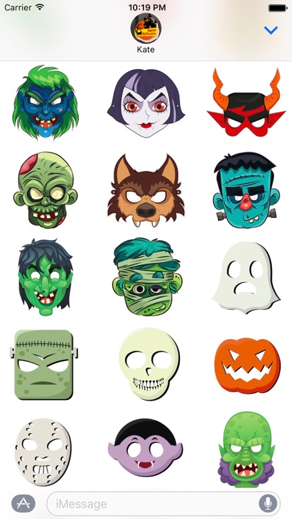 Halloween - Funny and Scary Stickers for Messages