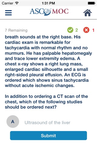 ASCO Self-Evaluation screenshot 3