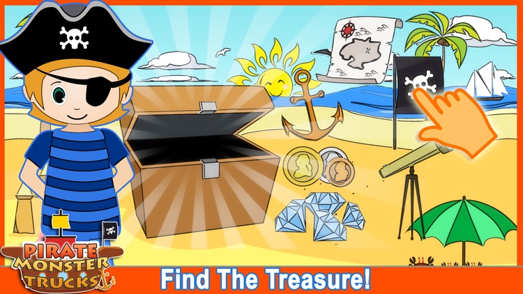 Pirate Preschool Monster Trucks  - Solve puzzles