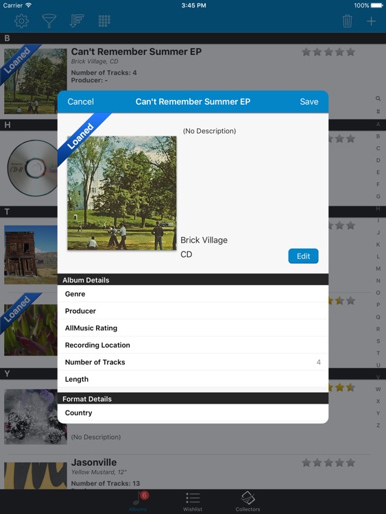 Music Collectors for iPad