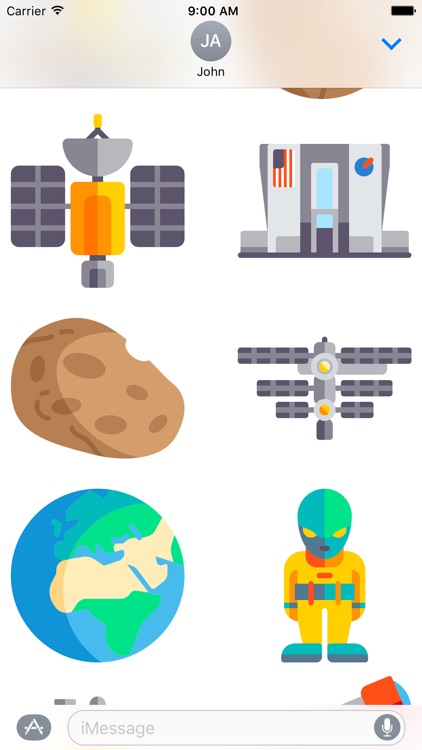 Space Stickers Limited Edition for Messages