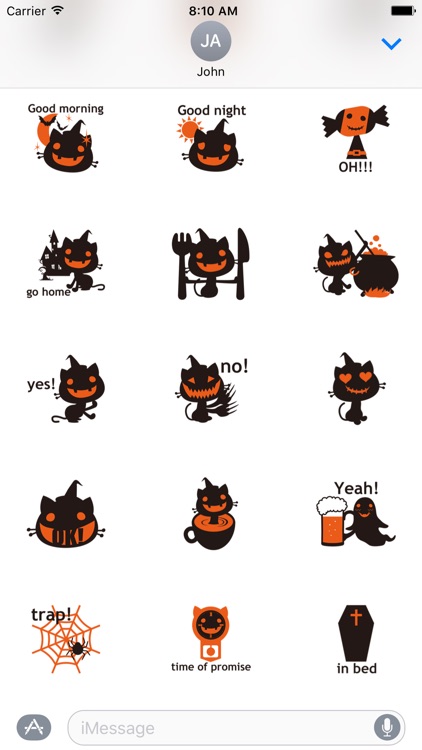 Pumpkin Cat Halloween Sticker