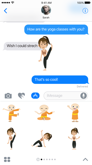 Yoga Stickers for iMessage(圖4)-速報App