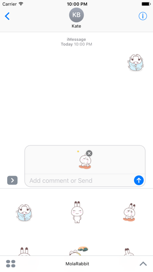 Animated Mola Rabbit stickers pack(圖2)-速報App