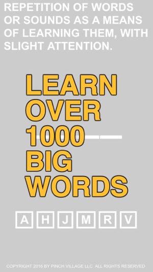 Big Words, English