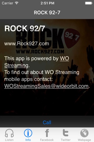 ROCK 92/7 screenshot 2