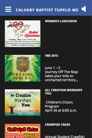 Calvary Baptist Tupelo MS screenshot 2