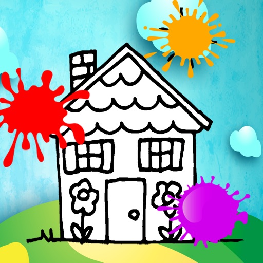 House Coloring Book for Kids iOS App