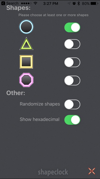 ShapeClock - binary clock