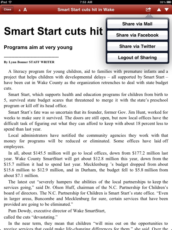 News & Observer e-edition screenshot-4