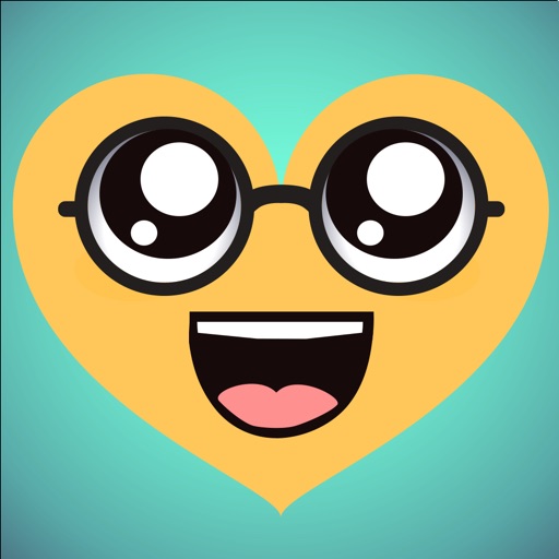 Kawaii Hearts Emoji - Sticker Set for iMessage