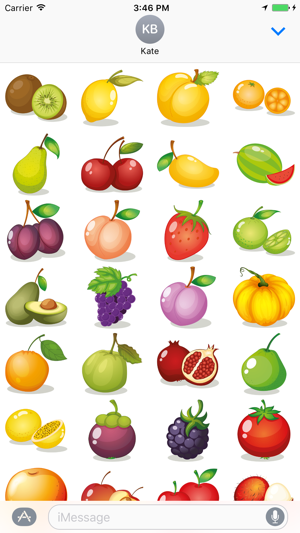 Fresh Fruit Stickers