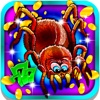 Bugs Slot Machine: Match three of the spiders