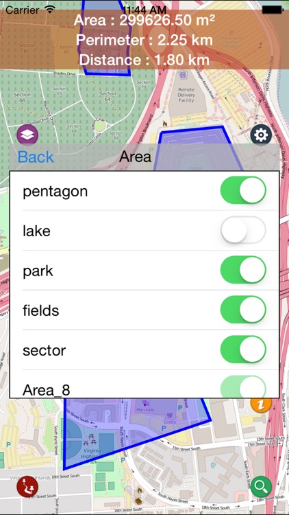 Area Distance Perimeter Measurement for Map on GPS screenshot-3