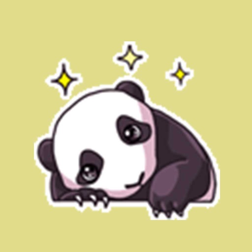 Animated Lazy Panda Stickers For iMessage