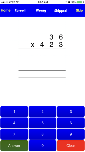 Long Multiplication Drills(圖2)-速報App