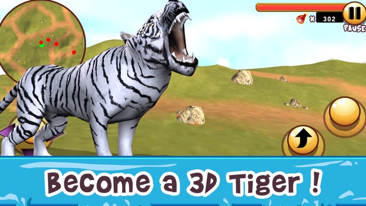 3D Wild White Tiger Simulator - Animal Life screenshot-3