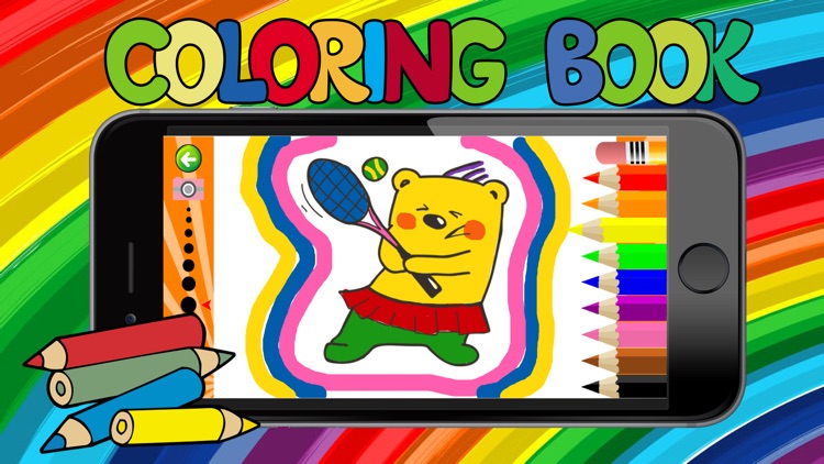 Sport Bear All Coloring Game Free Fun Crayon Game For Toddlers