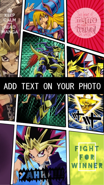 Font Shape Anime Text Mask Themes “For Yu-Gi-Oh! ”