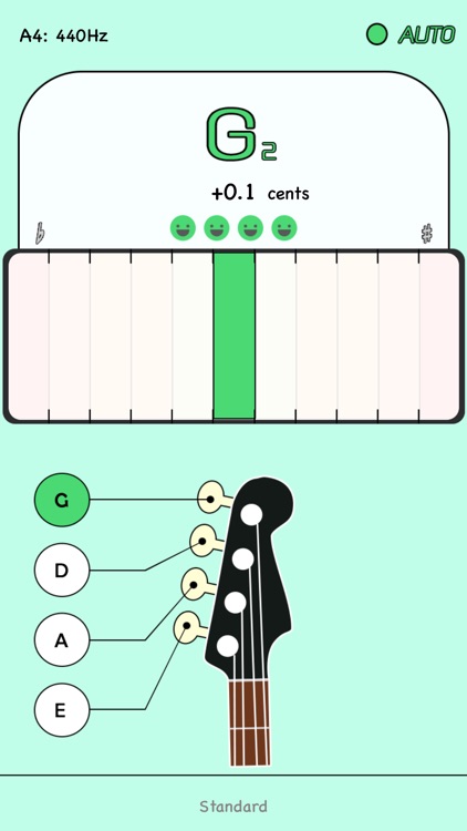 Bass guitar tuner Free screenshot-3