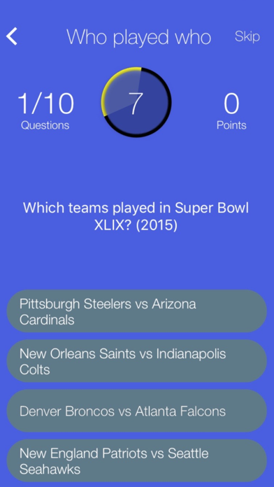 Super Bowl Quiz screenshot 3