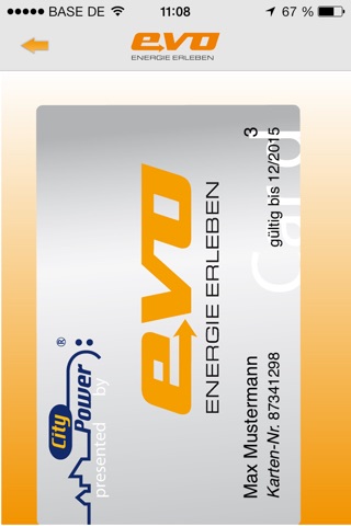evo-Card-mobil screenshot 2