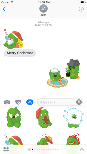 Merry Christmas Tree Sticker