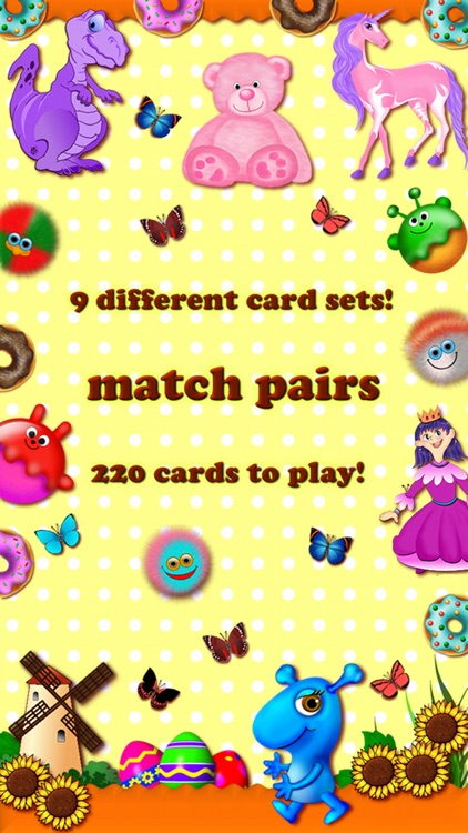 Memory matches brain trainer matching preschool toddler childrens educational training and match learning games for kids boys and girls for free