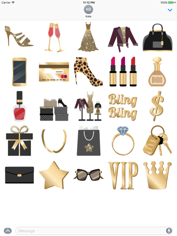 Bling Bling animated Stickers screenshot 2
