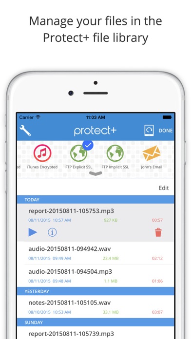 How to cancel & delete Protect+ Audio Recorder from iphone & ipad 4