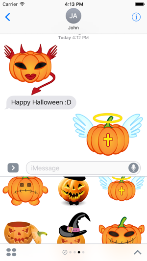 Happy Halloween Pumpkin Sticker Pack 01(圖3)-速報App