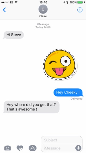 Smiler Stickers for iMessage