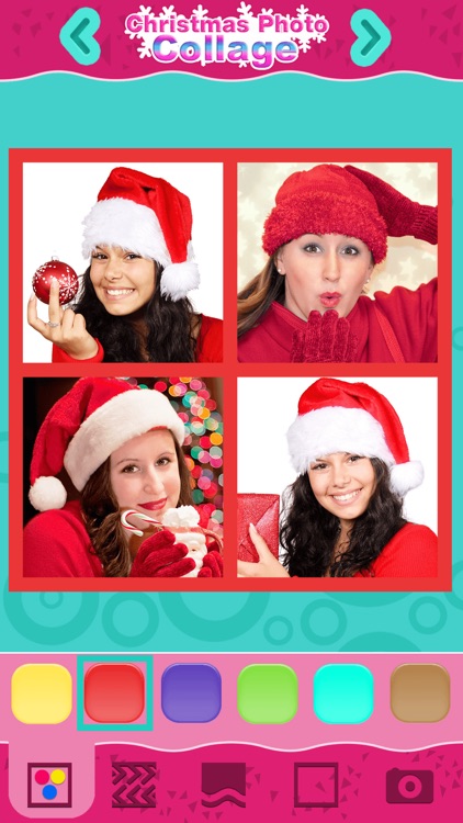 Christmas Photo Collage: Winter Holiday Pic Frames