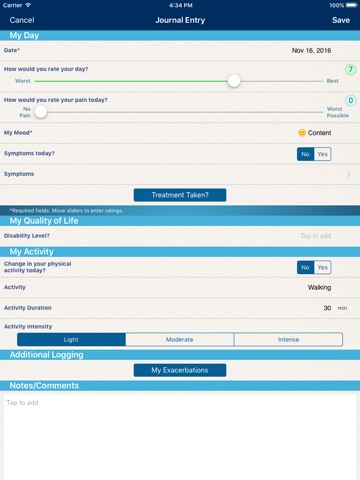 COPD Manager screenshot 2