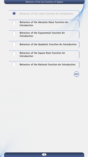 Behaviors of the Core Functions of Algeb