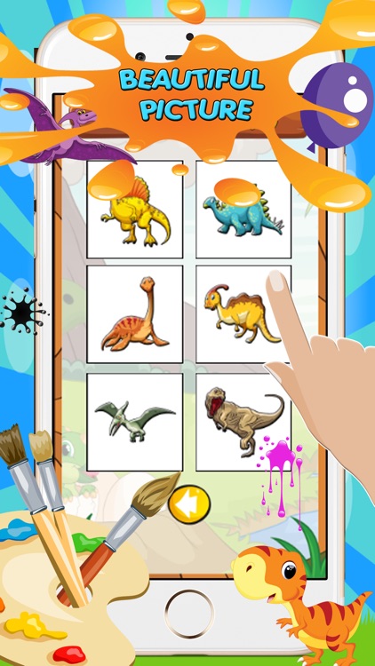 Dinosaur Game : Learn to Draw and Play with Dinosaurs Coloring screenshot-3