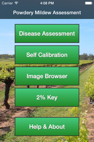 Powdery Mildew Assessment Tool - náhled