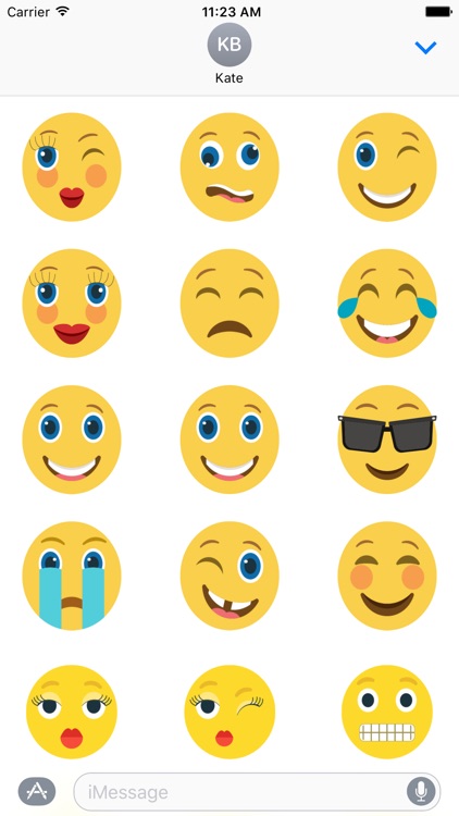 Smiley Sticker Emoji - Icon for iMessage