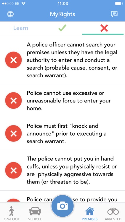 MyRights - Know Your Rights & Rate The Police screenshot-3