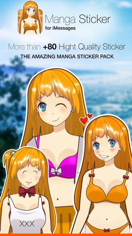 Manga Girly Stickers Pack for iMessage