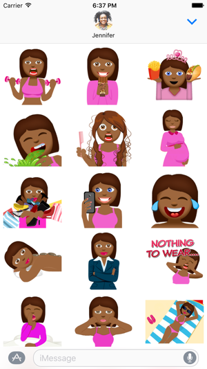 Tyra – Sassy Emoji Stickers for Women on iMessage(圖2)-速報App