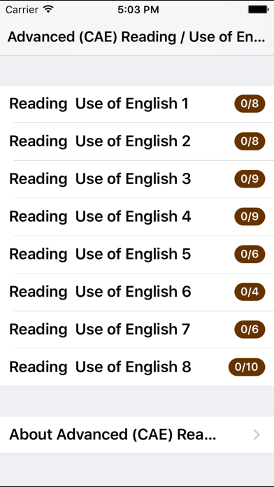 How to cancel & delete Advanced (CAE) Reading & Use of English from iphone & ipad 1