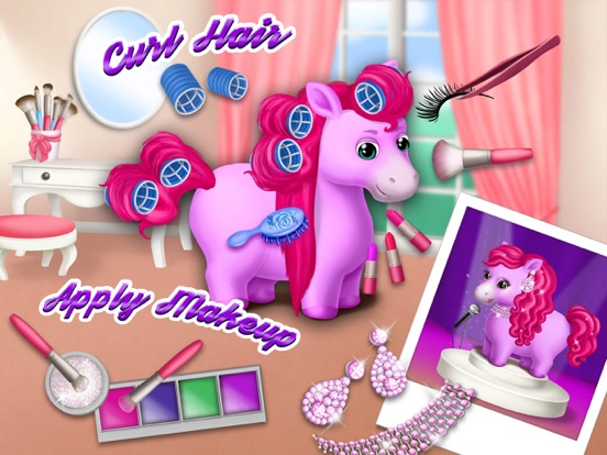 Скачать Pony Sisters Hair Salon 2 - Pet Horse Makeover Fun