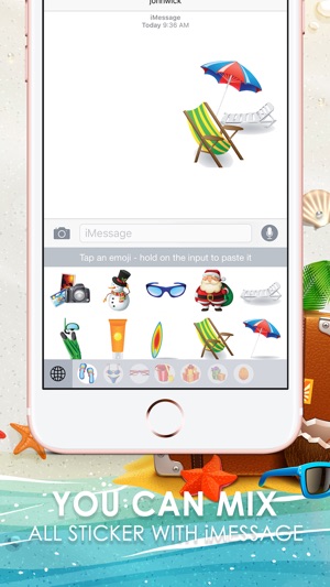 Holiday Emoji Stickers Keyboard Themes ChatStick(圖3)-速報App