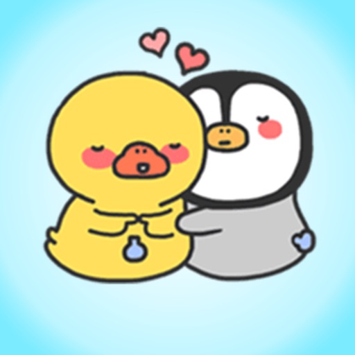 Penguin and a Duck > Stickers Pack icon