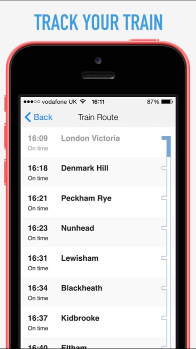 Train timing. Train times IOS.