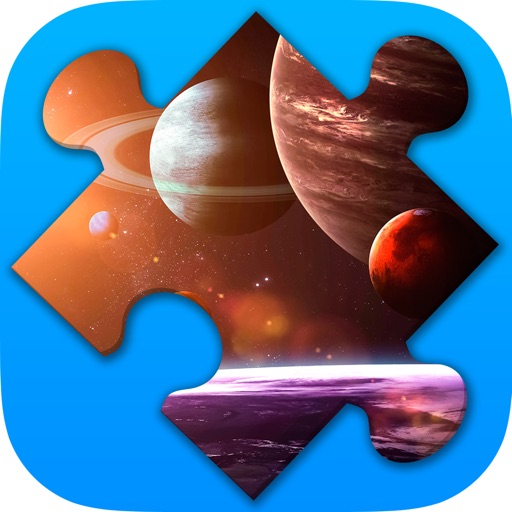 Space Jigsaw Puzzles free Games for Adults iOS App